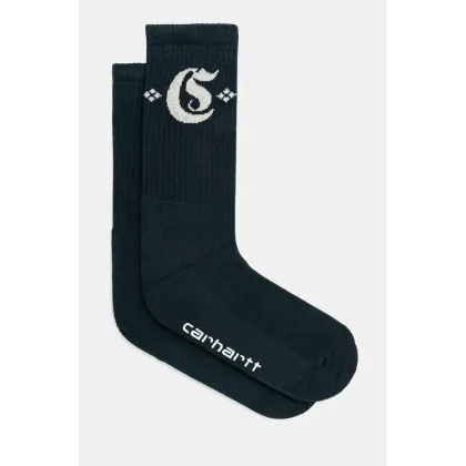 Zdjęcie Carhartt WIP skarpetki Greatest Hits Socks kolor turkusowy I034372.2NEXX