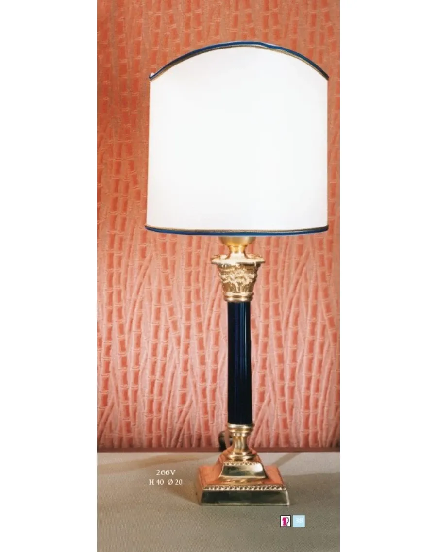 obrazek 1 Piękna stylowa lampa Empire z rurką ze szkła Murano – Il Paralume Marina