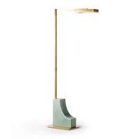 Picture Adjustable floor lamp with decorative ceramic base H.130xL.54xP.24 cm