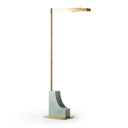 Zdjęcie Regulowana lampa podłogowa z dekoracyjną podstawą ceramiczną H.130xL.54xP.24 cm