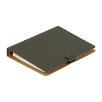 Picture Luxurious leather A5 binder in a beautiful olive color