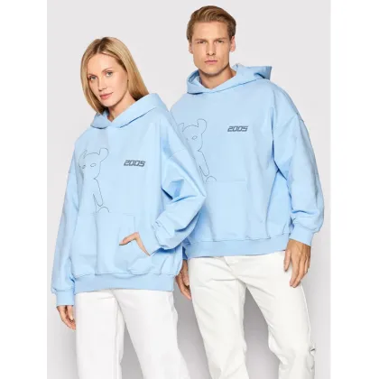 Zdjęcie 2005 Bluza Unisex Horned Błękitny Regular Fit