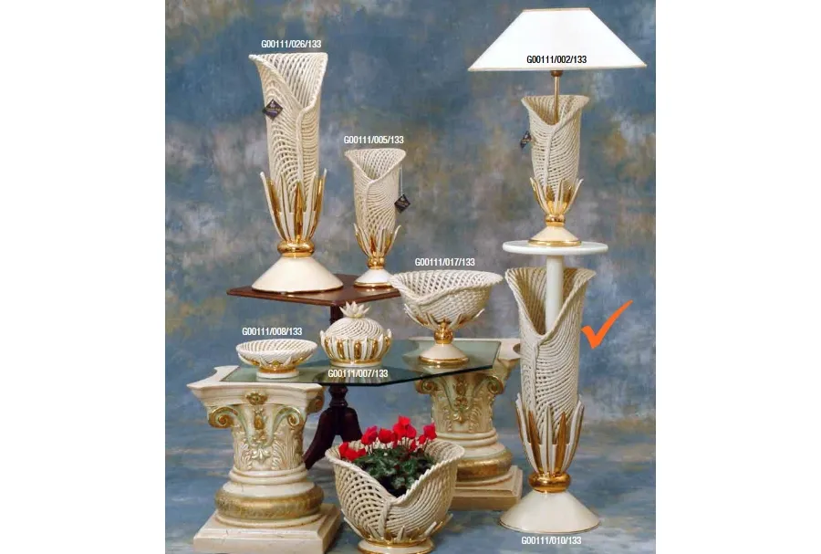 obrazek 1 Designerska ceramiczna kolumna ze złotem