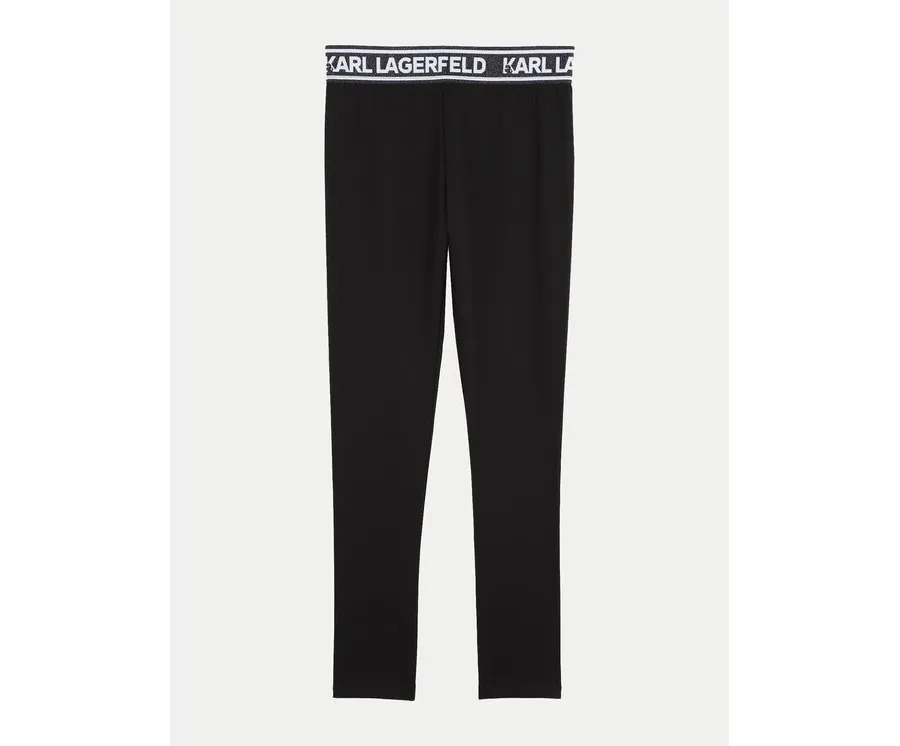 obrazek 1 Karl Lagerfeld Kids Legginsy Z30202 S Czarny Slim Fit