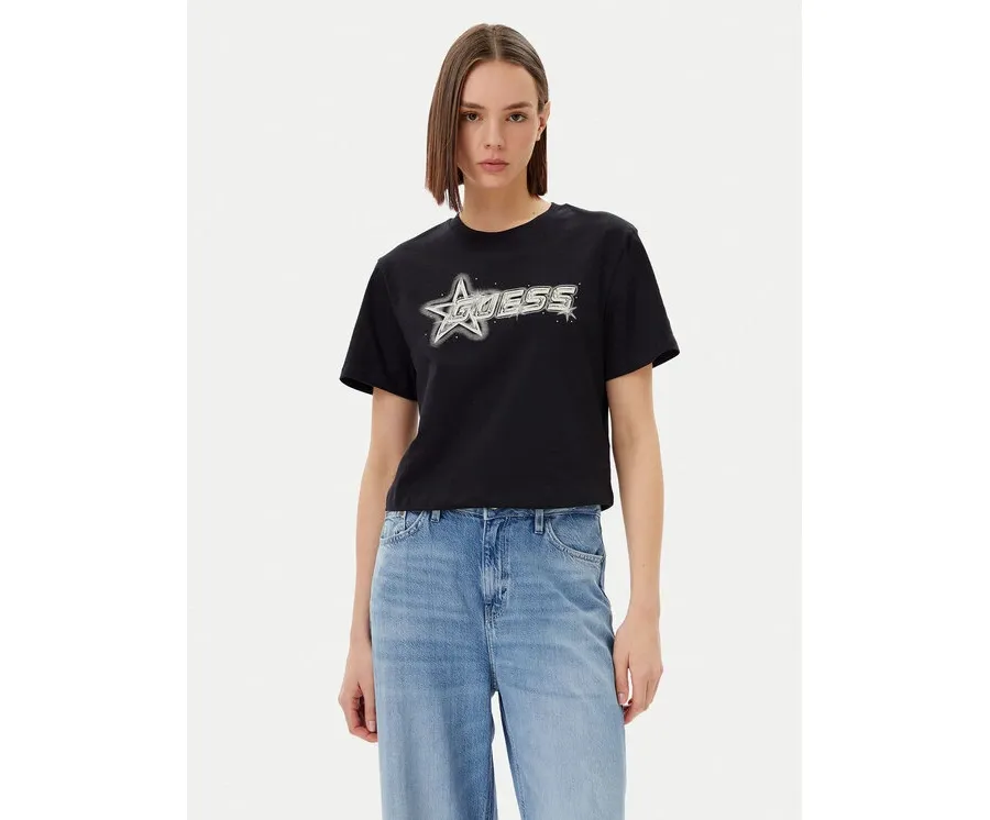 obrazek 1 Guess T-Shirt V5GI12 K9RM1 Czarny Boxy Fit