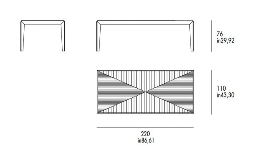 obrazek 4 Włoski drewniany stół York w 3 wariantach do wyboru
