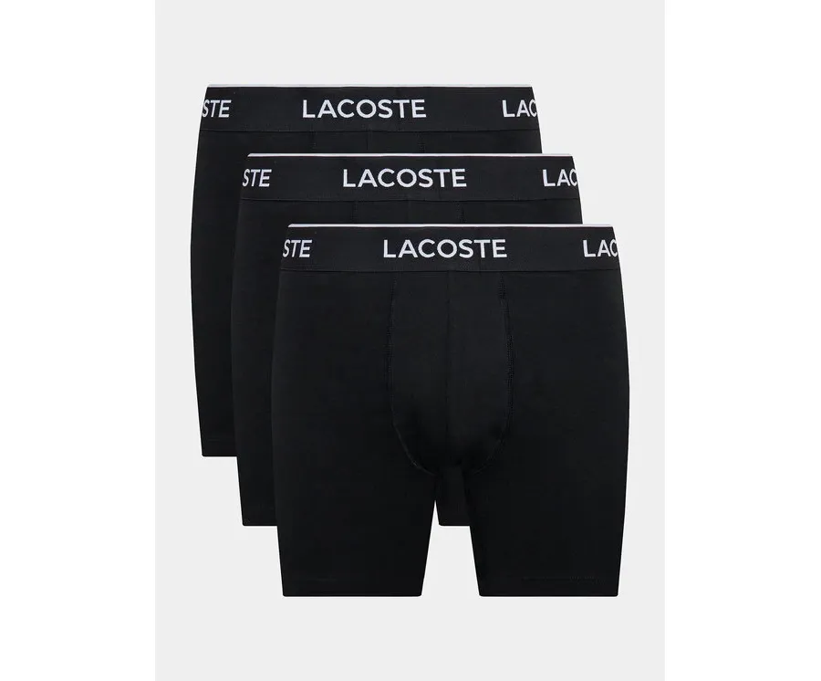 obrazek 1 Lacoste Komplet 3 par bokserek 6H3420 Czarny Regular Fit