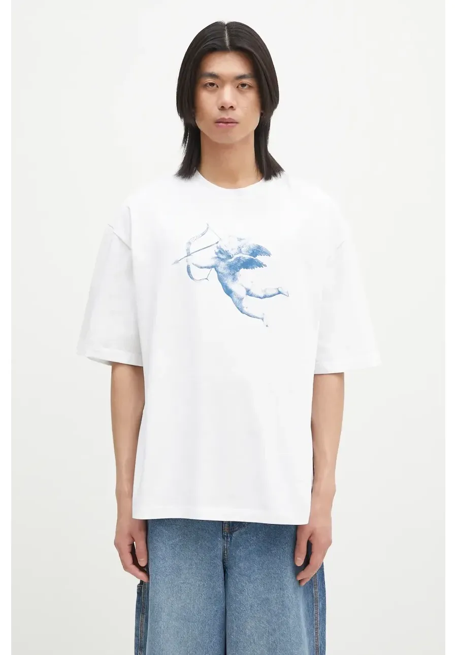 obrazek 1 Fiorucci t-shirt bawełniany Cupid Print Relaxed Fit kolor biały z nadrukiem U02SPTSH101CJ01WH08