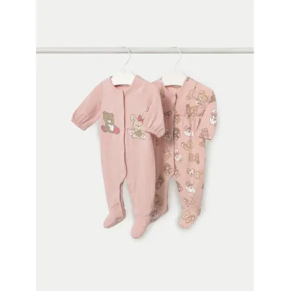 Zdjęcie Mayoral Komplet 2 par śpiochów 1750 Różowy