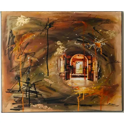 Zdjęcie Golden age, mixed media na płótnie