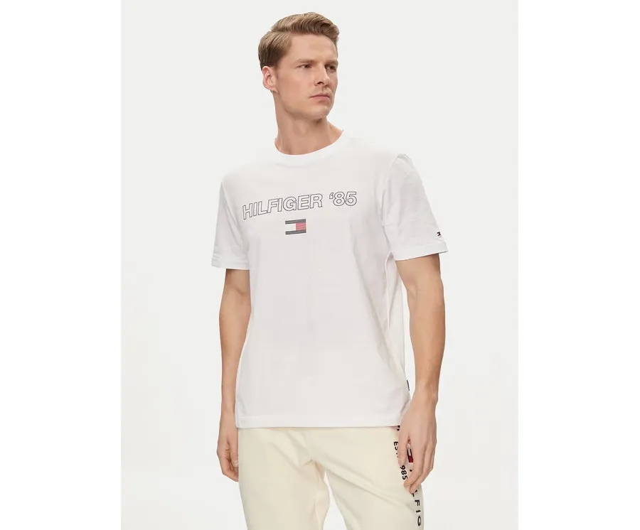 obrazek 1 Tommy Hilfiger T-Shirt 85' MW0MW34427 Biały Regular Fit