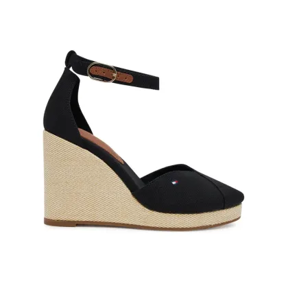 Zdjęcie Tommy Hilfiger Półbuty Flag High Wedge Espad Closed Toe FW0FW08494 Czarny