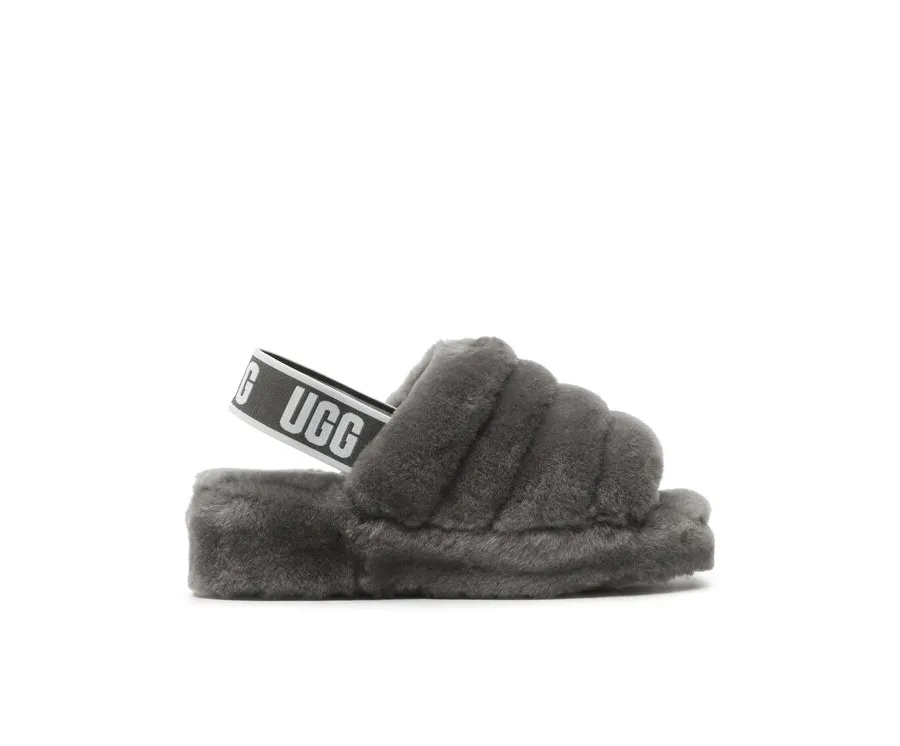 obrazek 1 Ugg Kapcie W Fluff Yeah Slide 1095119 Szary