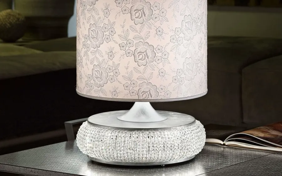 obrazek 5 Ekskluzywna lampa nocna dekorowana kryształami