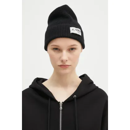 Zdjęcie Fiorucci czapka z domieszką wełny Knit Logo Beanie kolor czarny wełniana U01FPAHA216KN05BK01