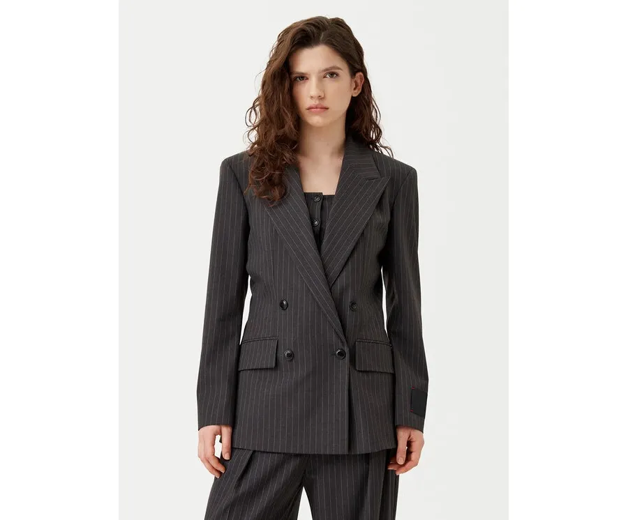 obrazek 1 HUGO Marynarka Azenia 50530987 Szary Regular Fit