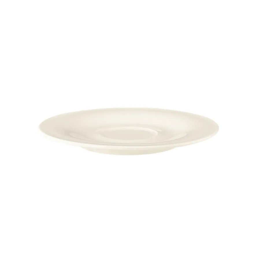 obrazek 2 Mały porcelanowy spodek pod filiżankę 13,5 cm w kolorze kremowym – Seltmann Weiden
