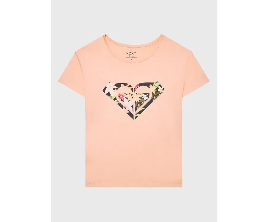 obrazek 1 Roxy T-Shirt Day And Night ERGZT03954 Pomarańczowy Regular Fit