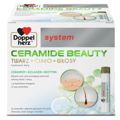 Zdjęcie Doppelherz System Ceramide Beauty Płyn 30 amp. po 25 ml DOPPELHERZ