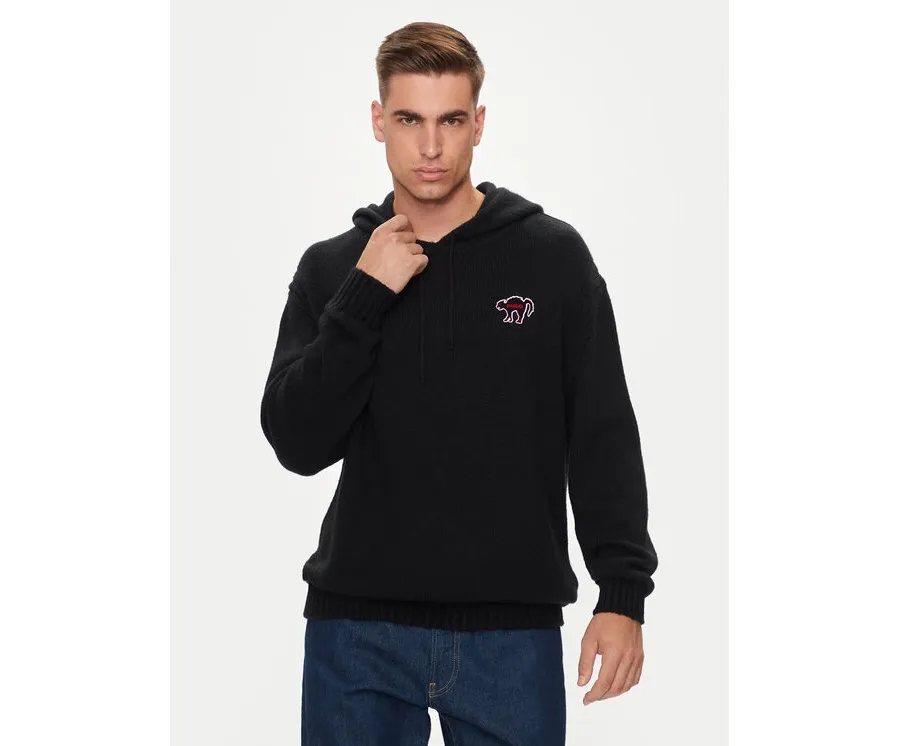 obrazek 1 Hugo Sweter Scuud 50516626 Czarny Oversize HUGO