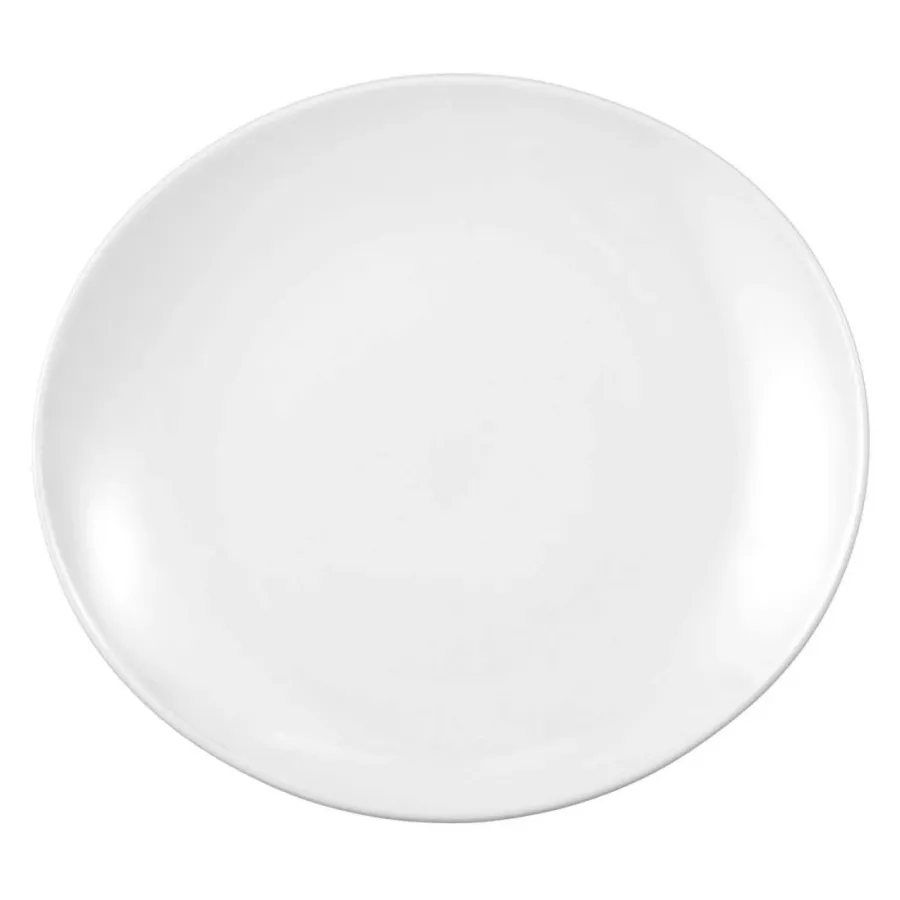 obrazek 1 Piękny porcelanowy owalny talerz obiadowy 29 cm o nowoczesnym wzornictwie - Seltmann Weiden