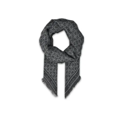 Zdjęcie Calvin Klein Chusta Aop Monogram Jacquard LV04F8054G Czarny