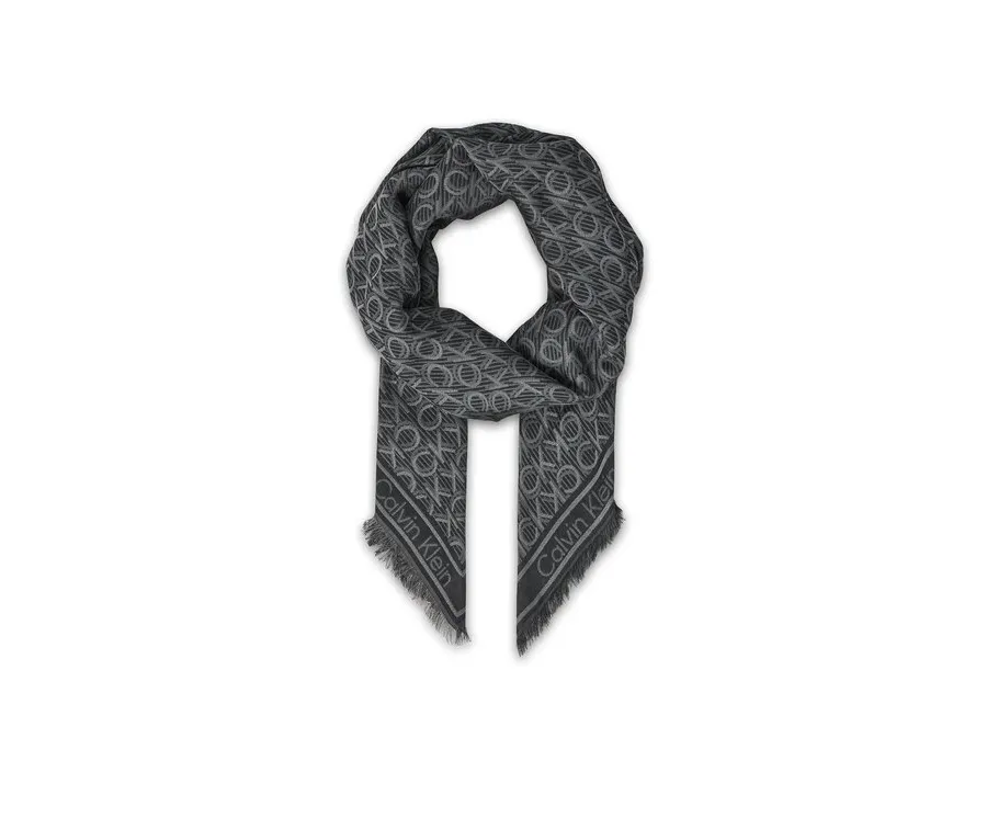 obrazek 1 Calvin Klein Chusta Aop Monogram Jacquard LV04F8054G Czarny