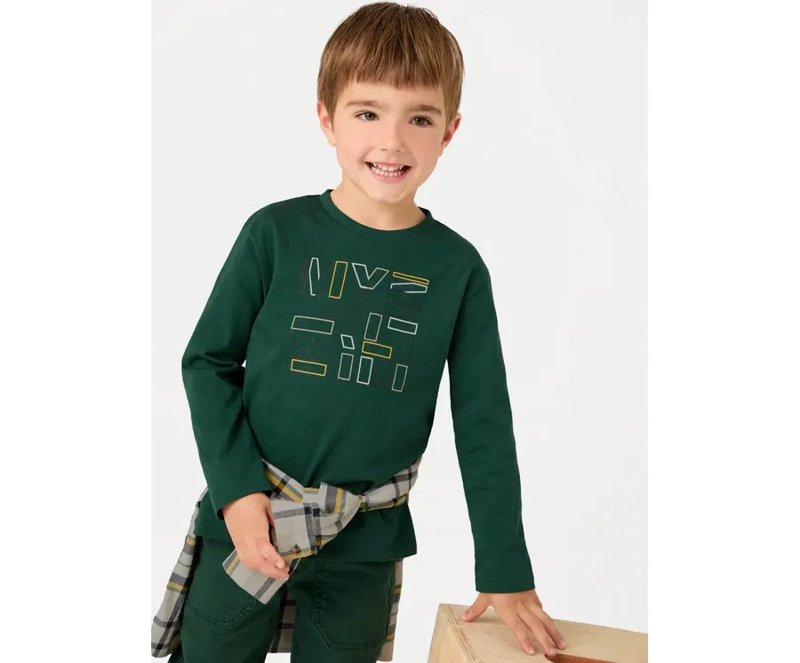 obrazek 1 Mayoral Bluzka 173 Zielony Regular Fit