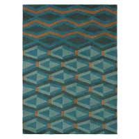 Picture Exclusive turquoise geometric titan - YARA ARTDECO 33508