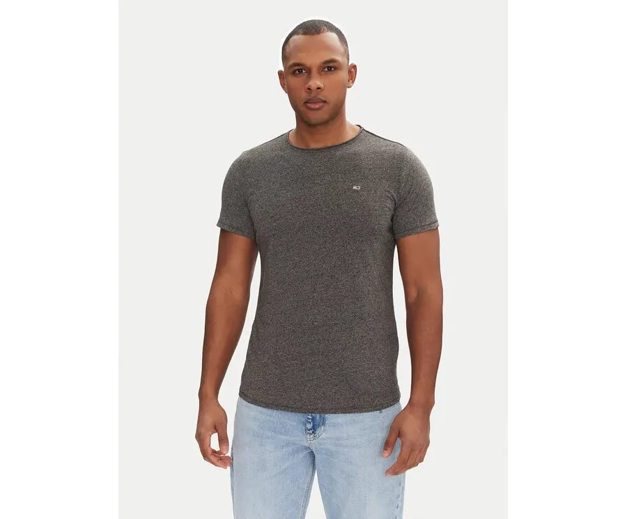 obrazek 1 Tommy Jeans T-Shirt Jaspe DM0DM09586 Szary Slim Fit