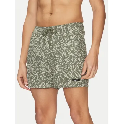 Zdjęcie Calvin Klein Swimwear Szorty kąpielowe KM0KM01120 Zielony Regular Fit