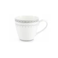 Zdjęcie Wyjątkowy kubek z porcelany z subtelnym szarym zdobieniem – wariant 2 – Leander