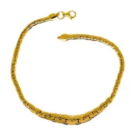 Picture Stylish gold flat and shiny bracelet