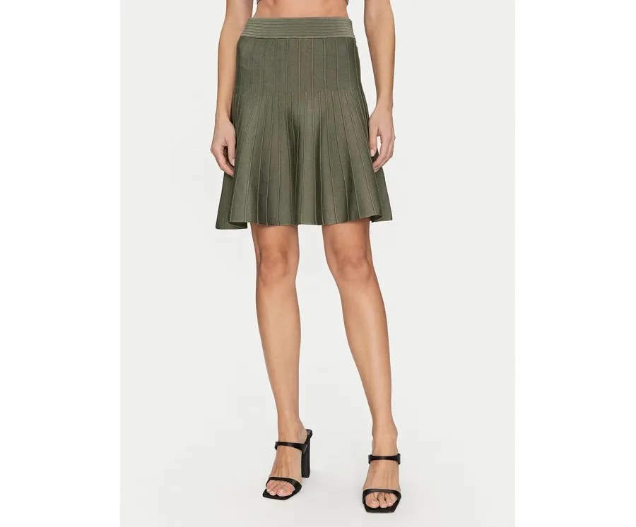 obrazek 1 Guess Spódnica mini W5GD0U Z2XY0 Zielony Regular Fit