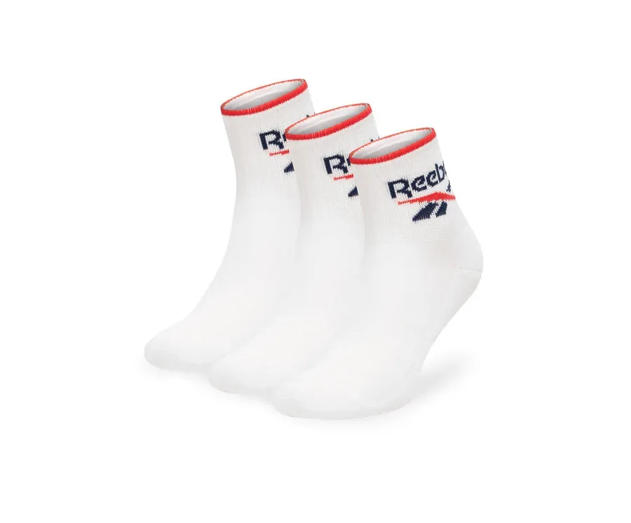 obrazek 1 Reebok Zestaw 3 par wysokich skarpet unisex R0362-SS24 (3-pack) Biały