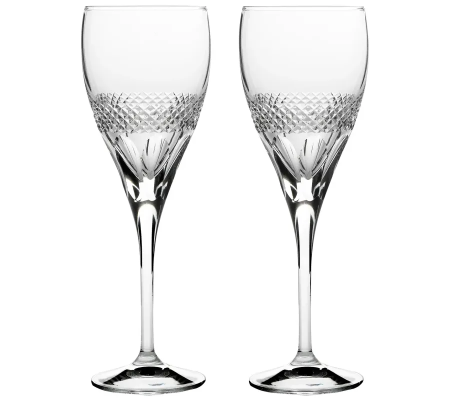 picture 1 Royal Scot Crystal Glasses Diamonds Goblet 2 p.