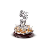 Zdjęcie Bar dekoracyjny z kieliszkami