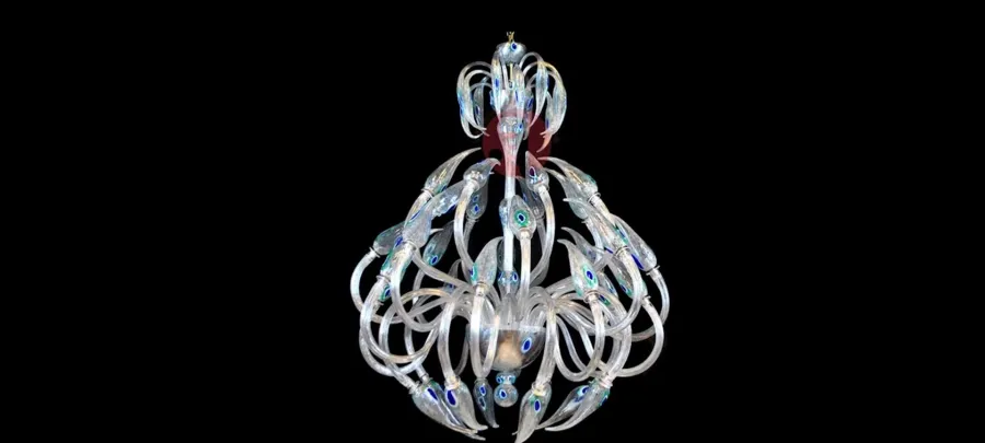 obrazek 1 Nowoczesny żyrandol ze szkła Murano – Vetreria Artistica Rosa