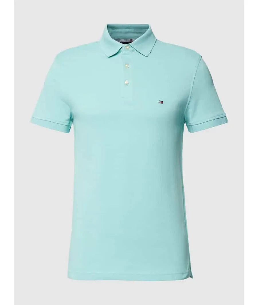 obrazek 1 Tommy Hilfiger Polo 1985 MW0MW17771 Niebieski Slim Fit