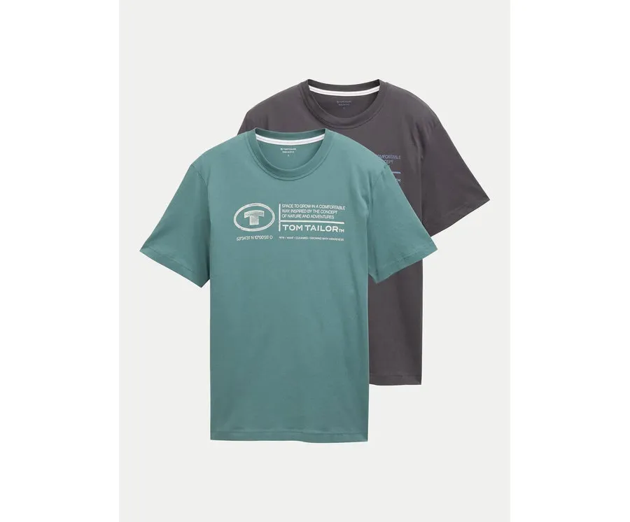 obrazek 1 Tom Tailor Komplet 2 t-shirtów 1047047 Kolorowy Regular Fit