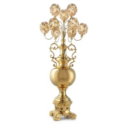 Picture Gold ceramic lamp
