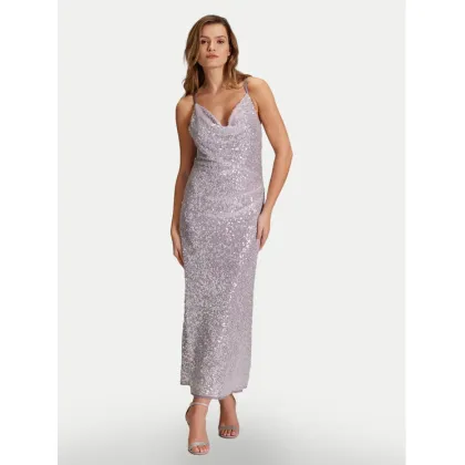 Zdjęcie Swing Sukienka wieczorowa 5AH15800 Fioletowy Slim Fit