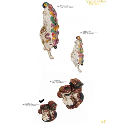 Picture Ceramic small Venetian couple - Valle d'oro Patchi