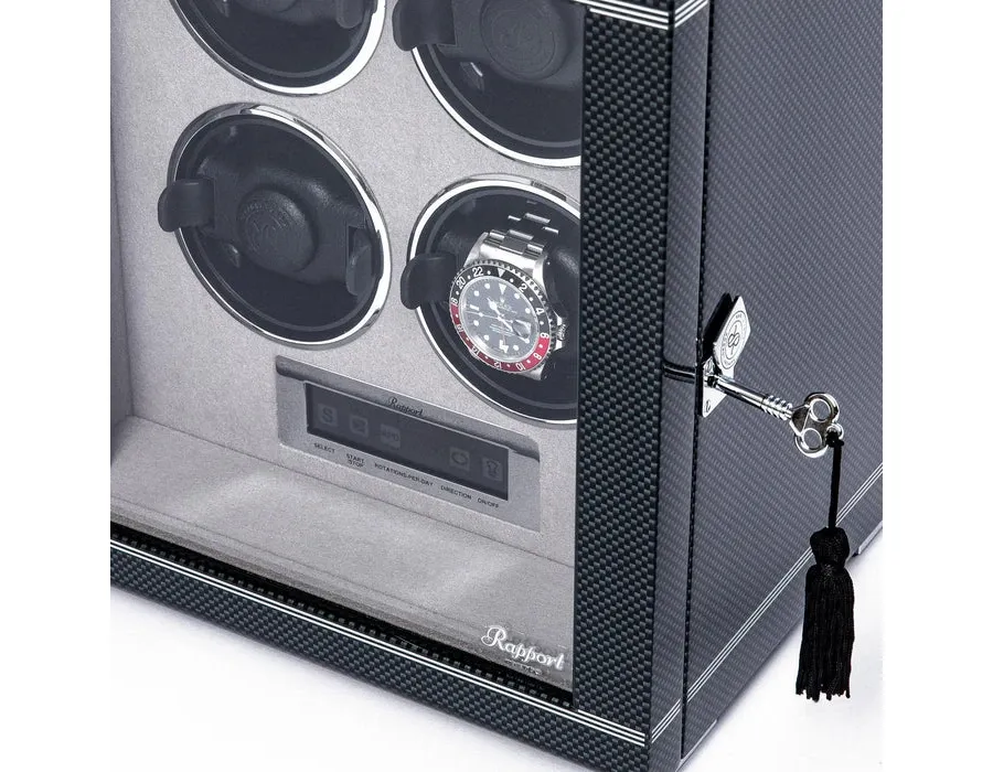obrazek 4 Idealny dla kolekcjonerów zegarków - rotomat na 4 czasomierze