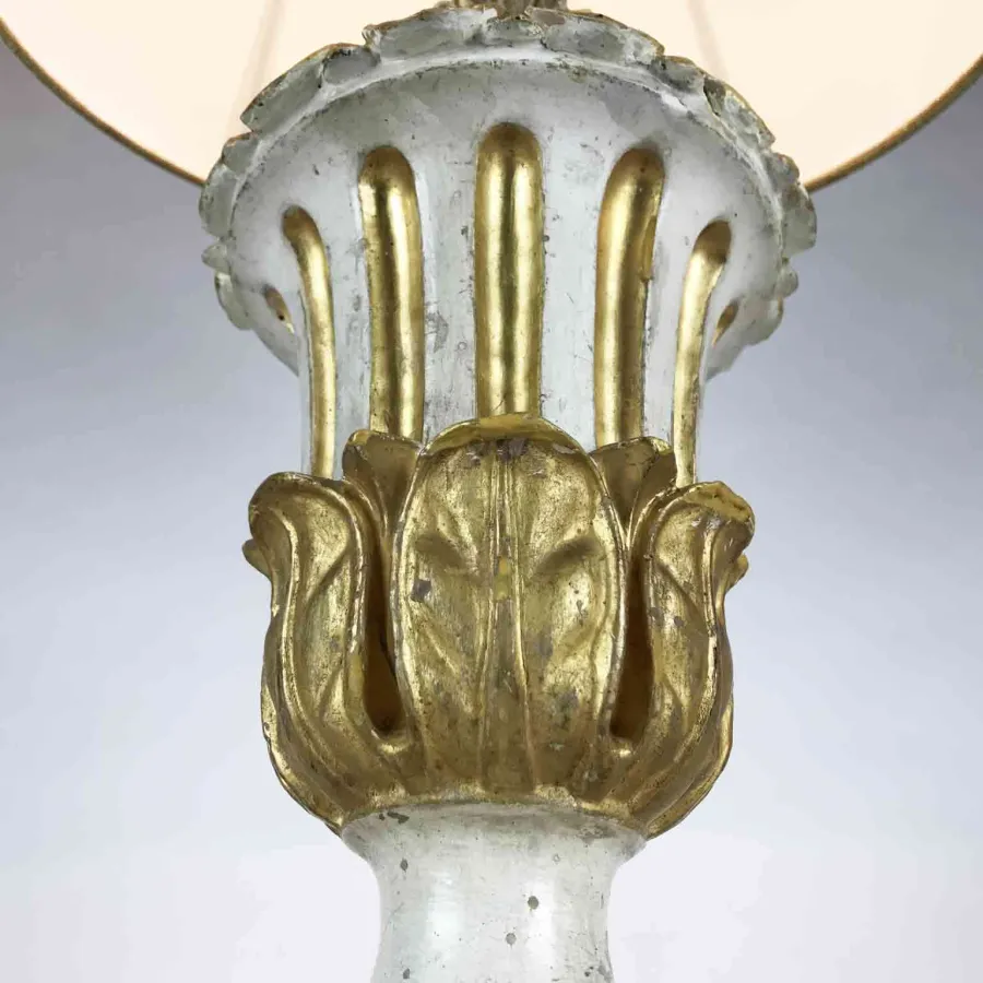 obrazek 2 Drewniana Lampa stołowa Antica Impero wykonana z wazonu