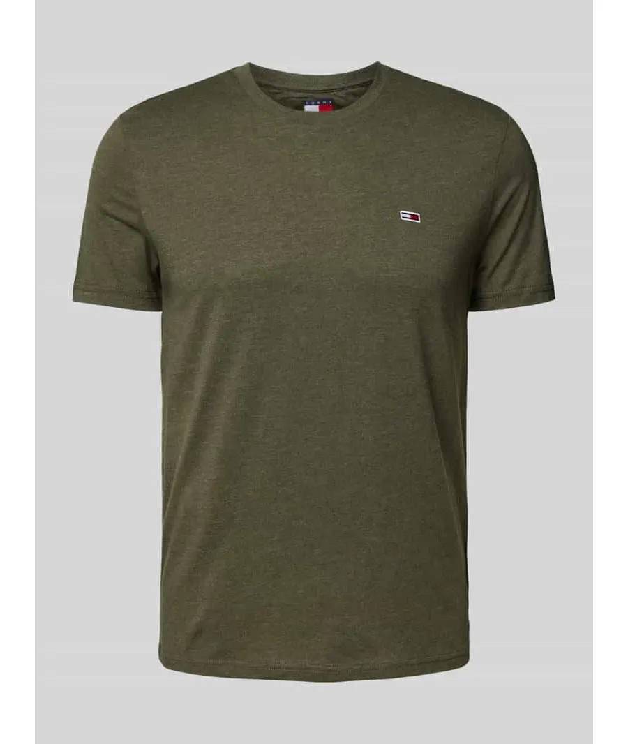 obrazek 1 Tommy Jeans T-Shirt Jaspe DM0DM20363 Zielony Slim Fit