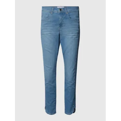 Zdjęcie Jeansy o kroju slim fit z zapięciem na guzik
