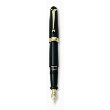 Picture Black, classic Ottantotto fountain pen - Aurora