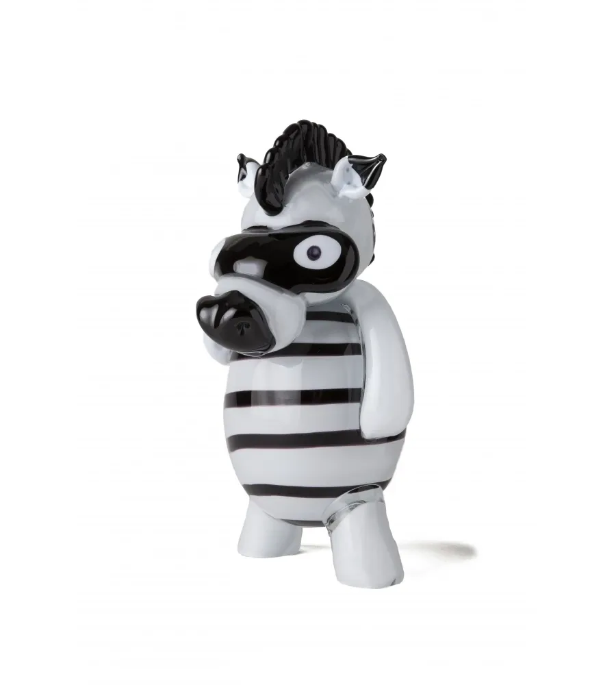 obrazek 2 Dekoracyjna rzeźba ze szkła dmuchanego murano „Złodziejka zebra”