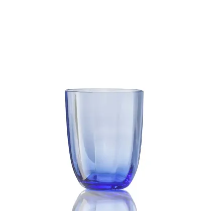 Zdjęcie Wyjątkowa błękitna szklanka do wody z włoskiego szkła Murano